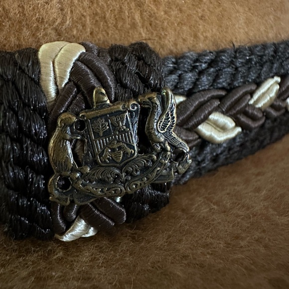 VTG Mens "Stetson" Fedora (The Sovereign) Tan Braided Band size 7 Jazz Hat - Picture 6 of 13